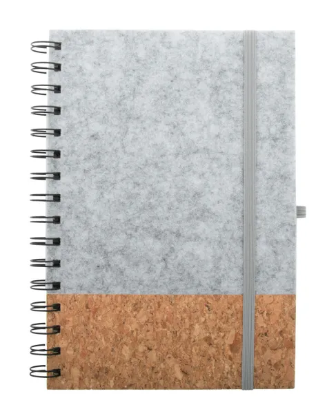Corsens spiralni RPET notes, A5 Siva