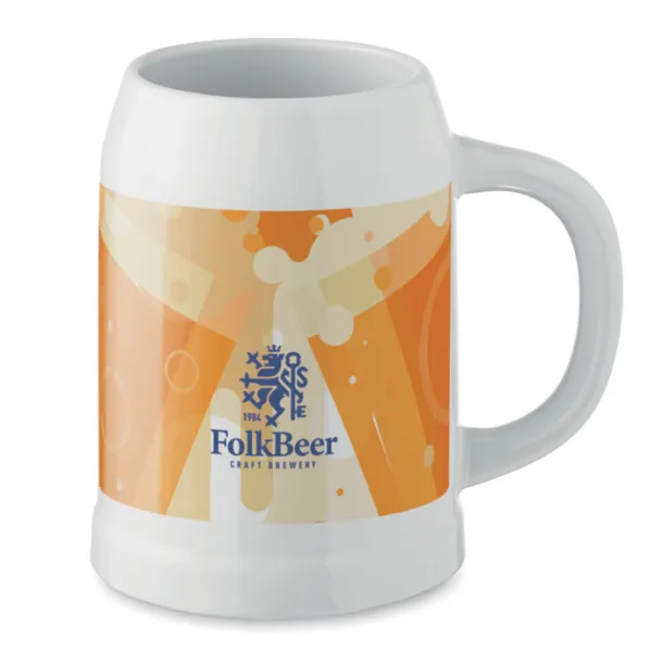 SUBLIER Sublimation beer mug 500 ml White