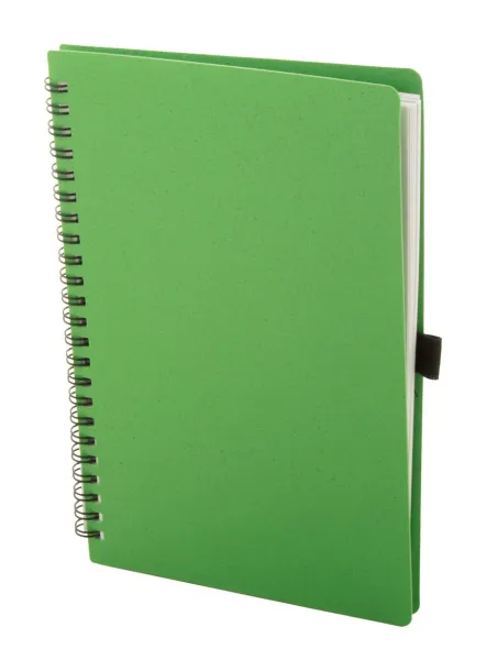 WheaNote spiralni notes, A5 Zelena