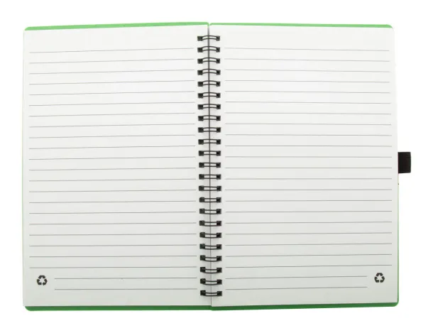 WheaNote spiralni notes, A5 Zelena