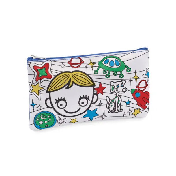 KIDDO Pencil case with markers Royal blue