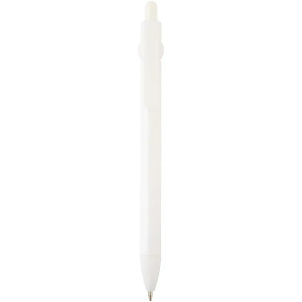 Fidget recycled plastic ballpoint pen (black ink) - Unbranded White