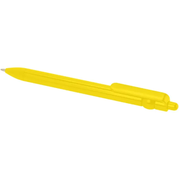 Fidget recycled plastic ballpoint pen (black ink) - Unbranded Yellow