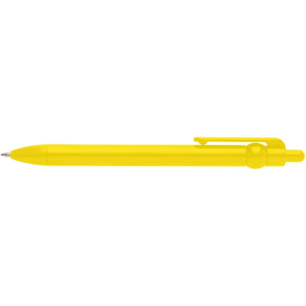 Fidget recycled plastic ballpoint pen (black ink) - Unbranded Yellow