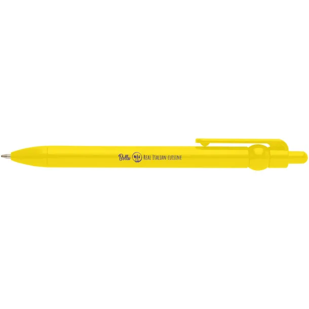 Fidget recycled plastic ballpoint pen (black ink) - Unbranded Yellow