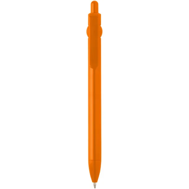 Fidget recycled plastic ballpoint pen (black ink) Orange