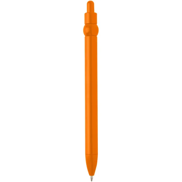 Fidget recycled plastic ballpoint pen (black ink) Orange