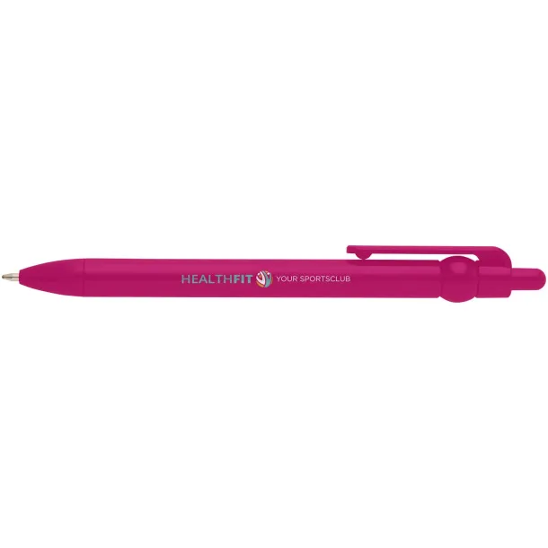 Fidget recycled plastic ballpoint pen (black ink) Magenta