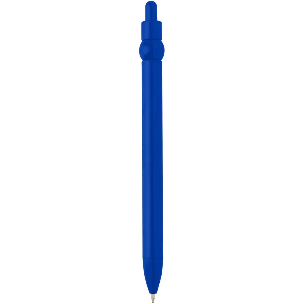 Fidget recycled plastic ballpoint pen (black ink) Royal blue