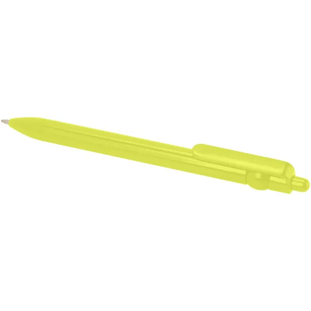 Fidget recycled plastic ballpoint pen (black ink) Lime green