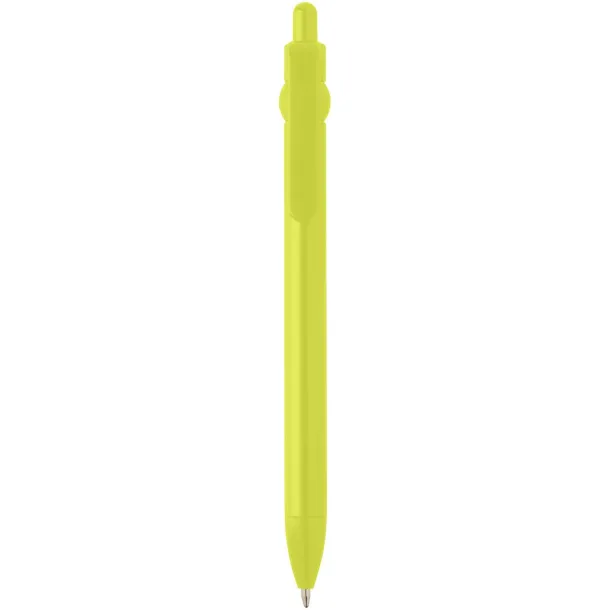 Fidget recycled plastic ballpoint pen (black ink) Lime green