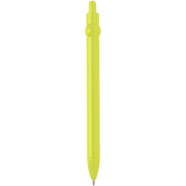 Fidget recycled plastic ballpoint pen (black ink) Lime green