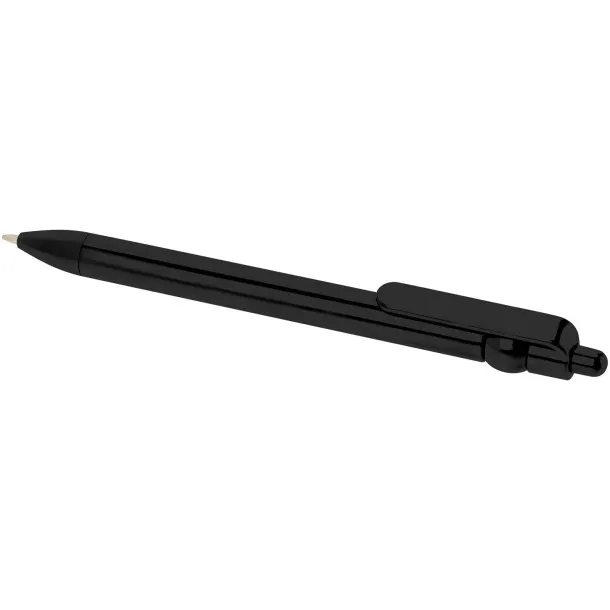 Fidget recycled plastic ballpoint pen (black ink) Solid black