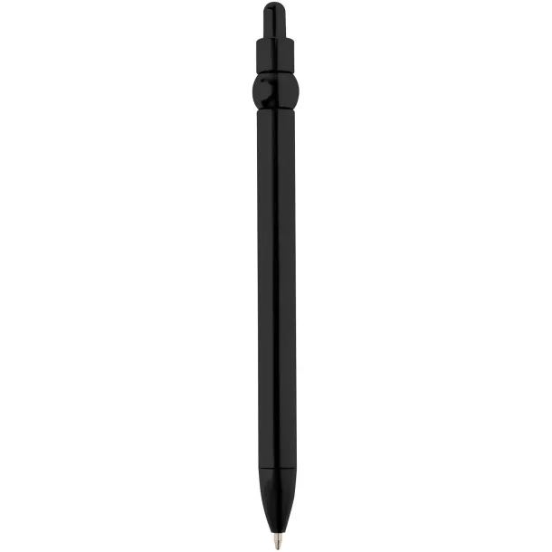 Fidget recycled plastic ballpoint pen (black ink) Solid black