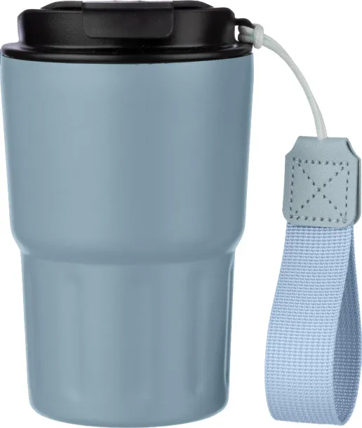  Stainless steel double walled mug Louisa light blue