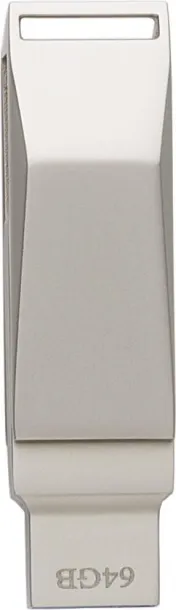 Dorian USB stick od legure cinka - 64 GB Srebrna