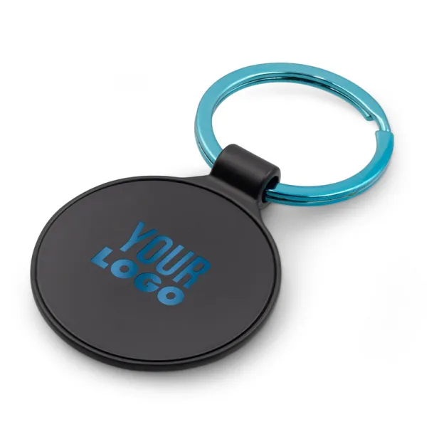 Ando Round keyring light blue