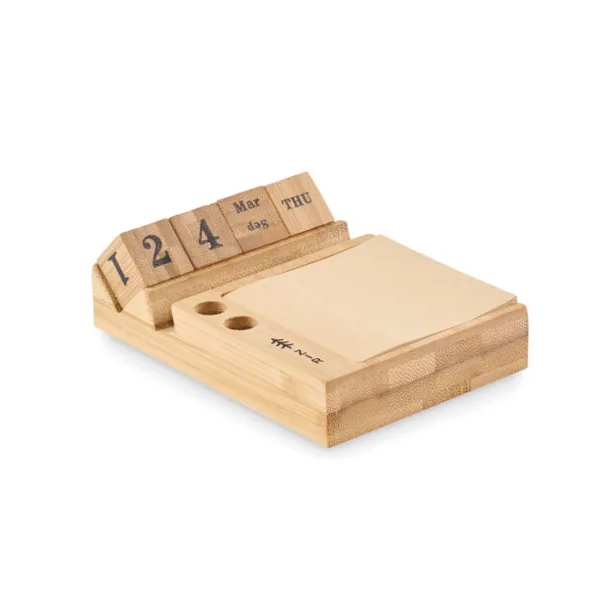 BOOTOP Bamboo desktop calendar Wood