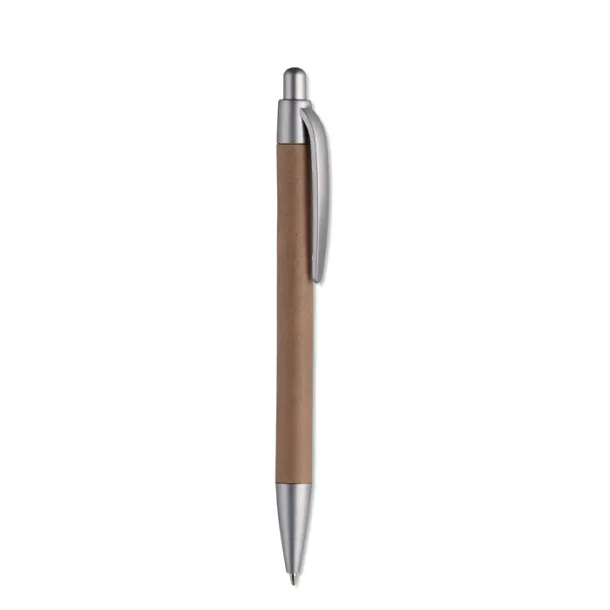 PUSHTON Carton barrel ball pen Matt Silver