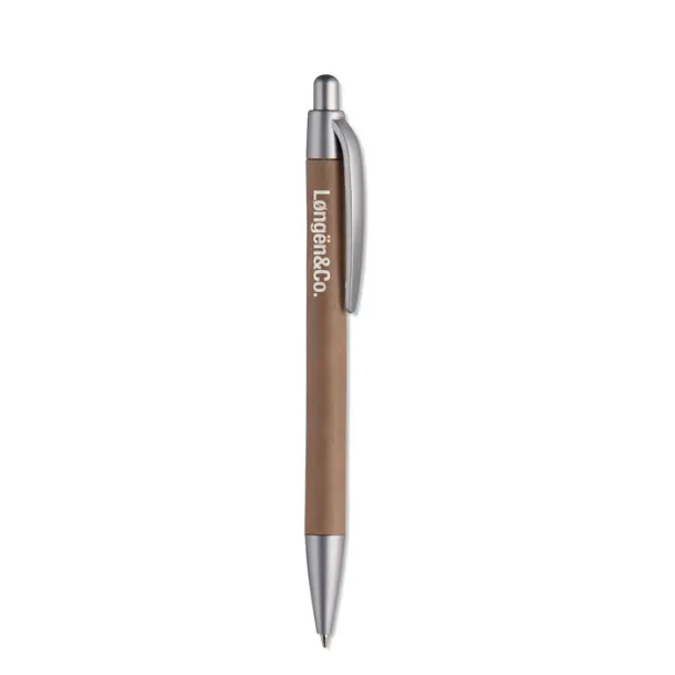 PUSHTON Carton barrel ball pen Matt Silver