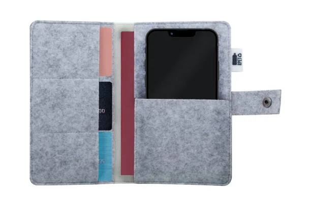 CreaFelt Journey custom RPET travel organizer White Grey