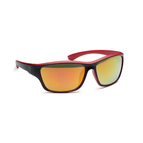 YUMA Mirrored sport sunglasses UV400 Red