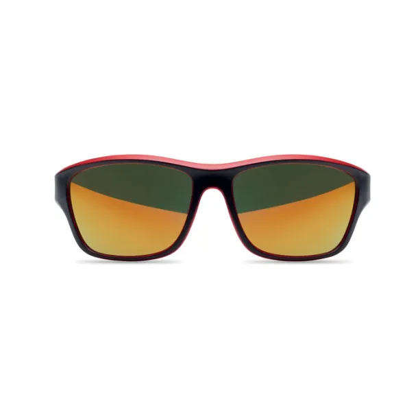 YUMA Mirrored sport sunglasses UV400 Red