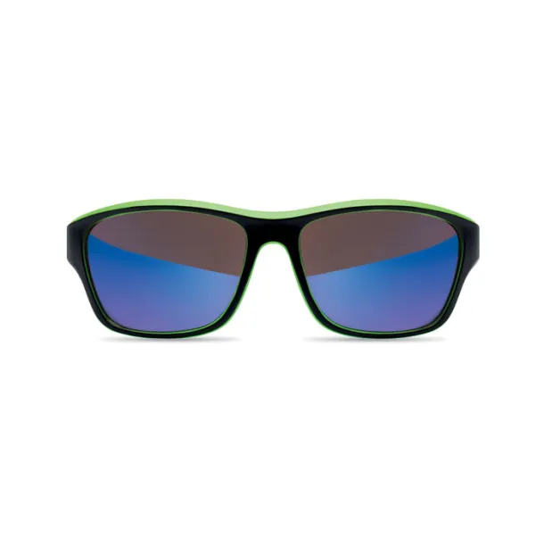 YUMA Mirrored sport sunglasses UV400 Lime
