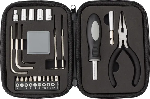 Lani Bonded leather case tool kit  Crna