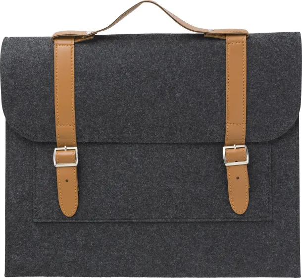 AMELIA rPET felt document bag Siva