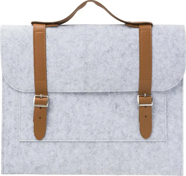 AMELIA rPET felt document bag light grey