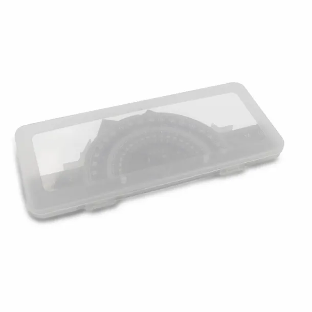 Kaulana School set, ruler, 2 set squares and protractor black