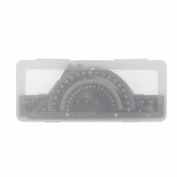 Kaulana School set, ruler, 2 set squares and protractor Crna