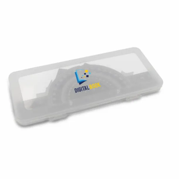 Kaulana School set, ruler, 2 set squares and protractor Crna