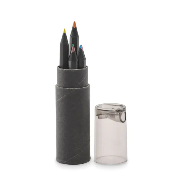 NEGRO 6 black colouring pencils Black