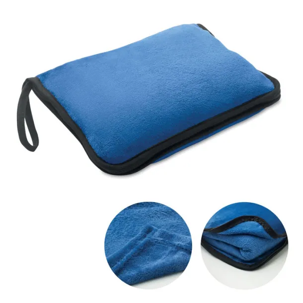 COZY 2 in 1 travel blanket set Blue