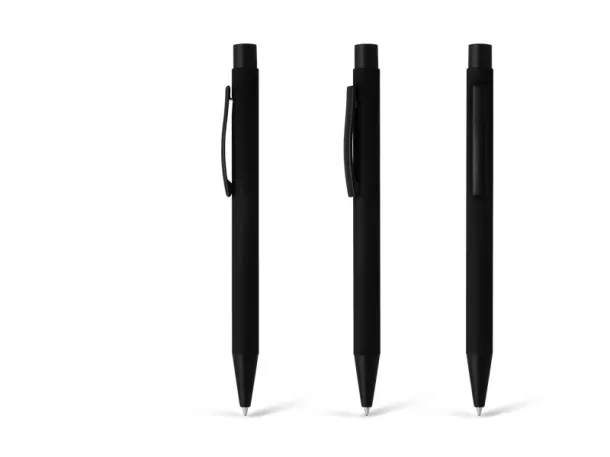 TITANIUM JET BLACK Metal pen, soft touch Black