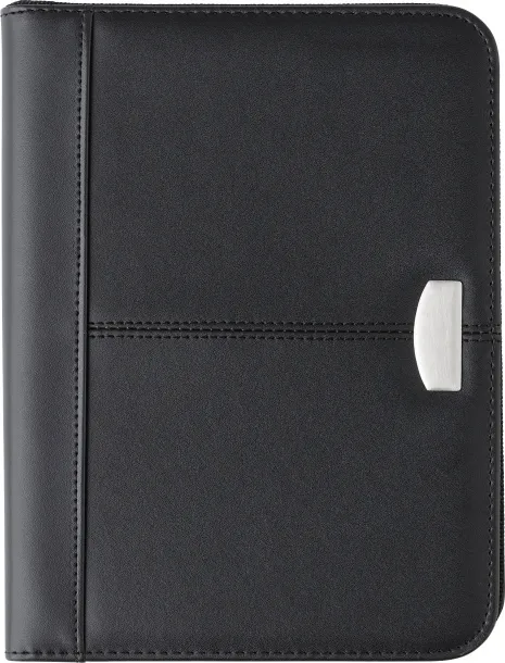 Rosa Bonded leather folder  Crna