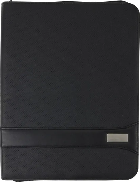  BYRON A4 PVC Zipped folder black