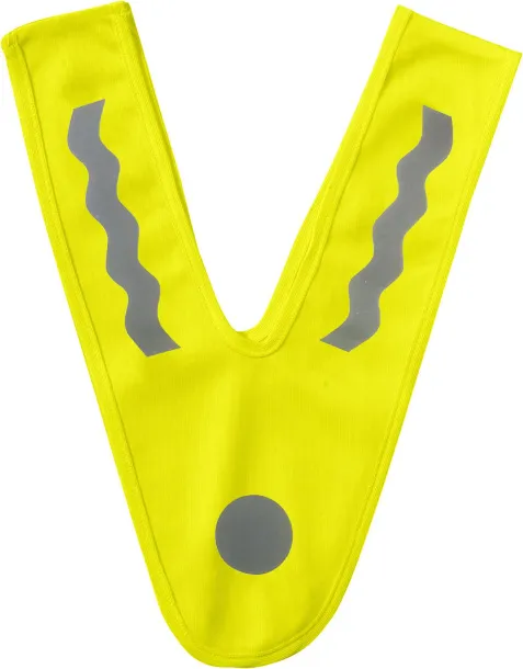 Cassidy Polyester (75D) safety vest  Žuta