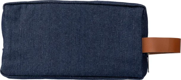 Marianne Denim cosmetic bag blue