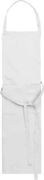 LUKE Cotton and polyester (240 gr/m²) apron Bijela