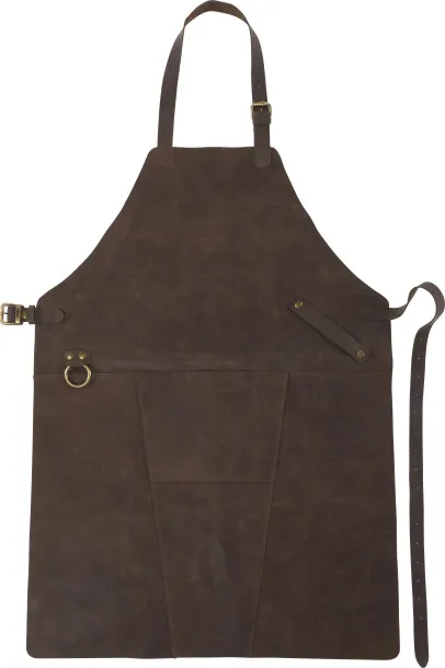 Nori Split leather apron 