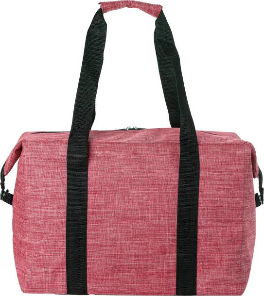 Alejandro 600D polyester cooler bag red