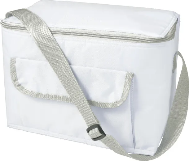  Polyester (420D) cooler bag Nikki white