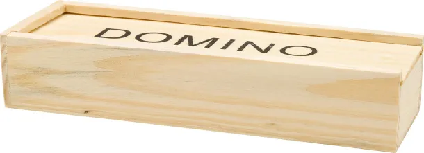  ENID Wooden box with domino game