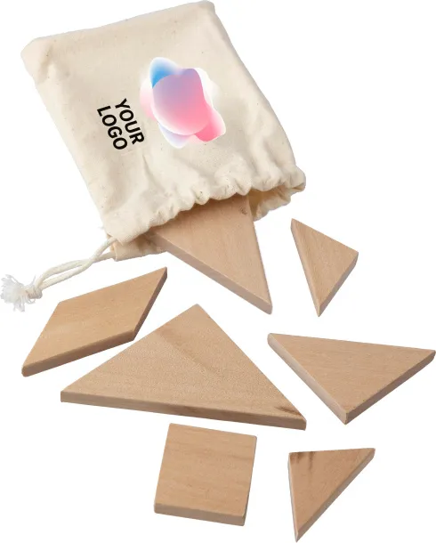 Ulrike Natural wooden tangram puzzle