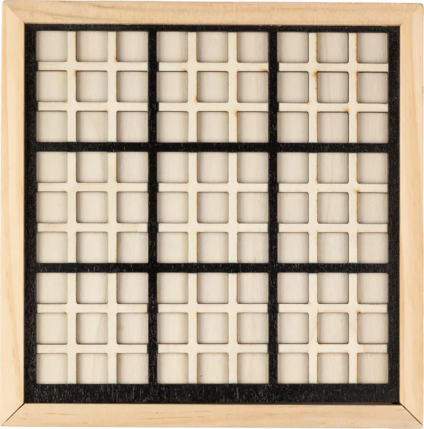 Christa Wooden sudoku game brown