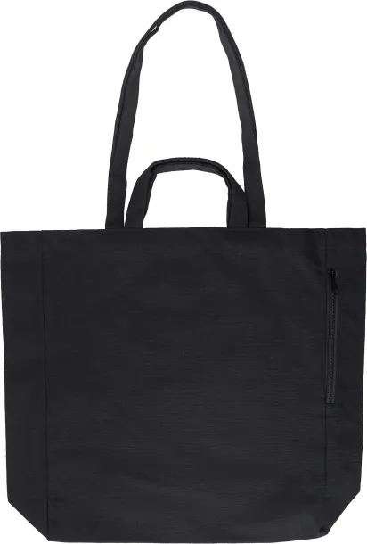 Bennett Recycled cotton shopping bag Crna