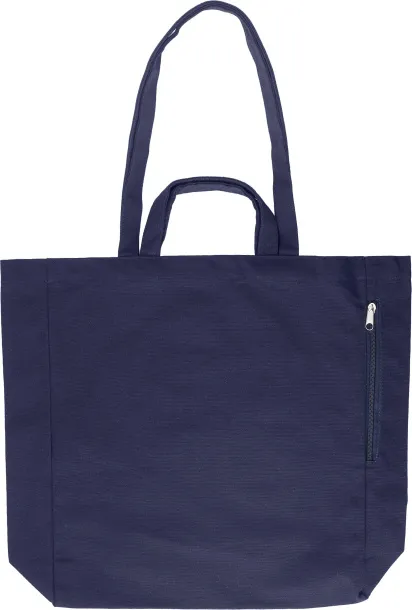 Bennett Recycled cotton shopping bag Plava